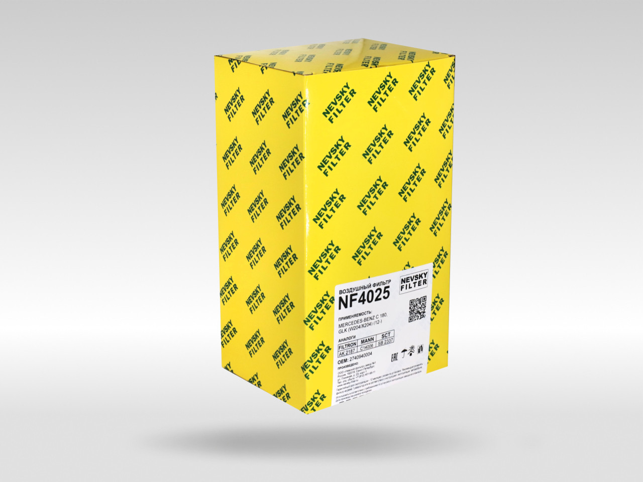 Воздушный фильтр фильтр NEVSKY FILTER NF4025